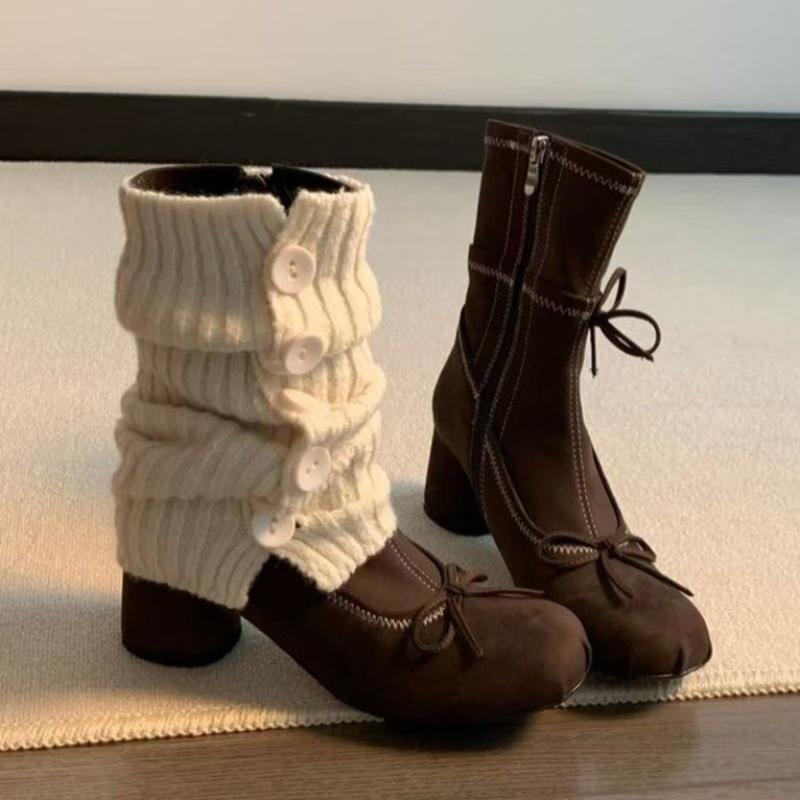 Chelsea Boots Suede - Arco de salto alto botas femininas