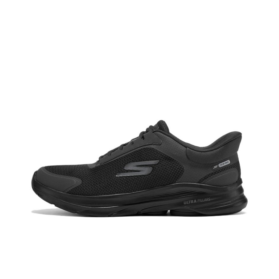 Men Shoes Black - Sapatos Casuais Baixos Respiráveis Skechers Go
