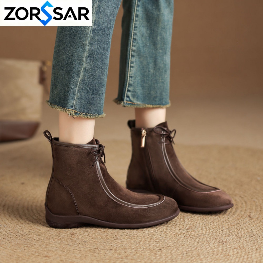 Chelsea Boots Suede - 2026 NOVAS Botas Femininas de Outono