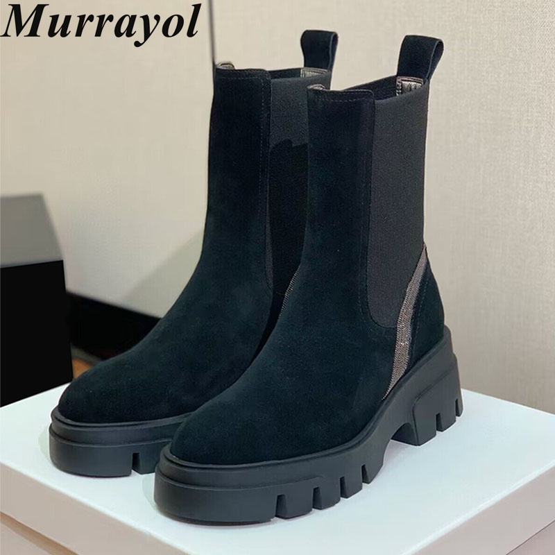 Chelsea Boots Suede - Botas de cano médio mujer camurça