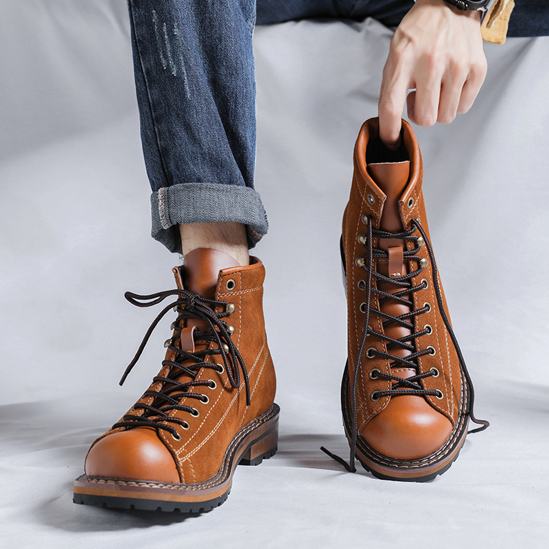 Sapatos de caminhada masculino - Chelsea Boots Suede avaliação e preço