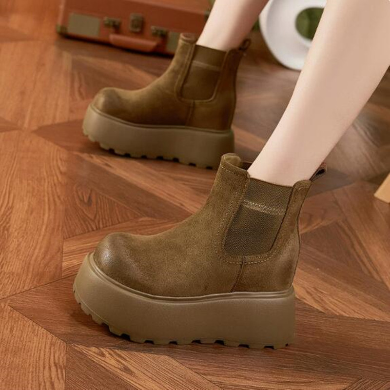 Botas de Neve de Luxo em Couro - Chelsea Boots Suede avaliação e preço