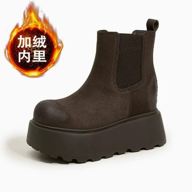 Botas de Neve de Luxo em Couro - Chelsea Boots Suede avaliação e preço