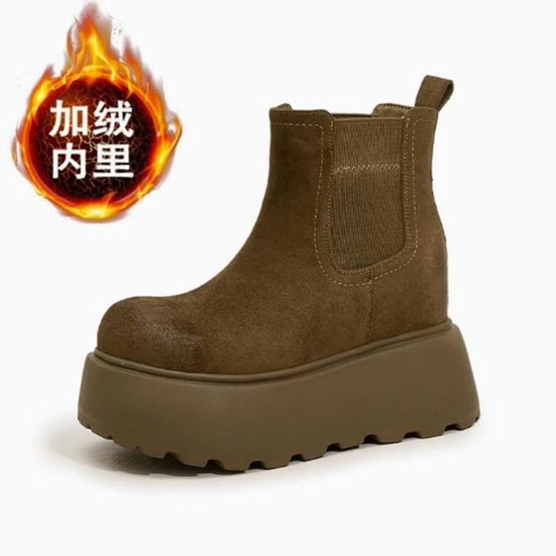 Botas de Neve de Luxo em Couro - Chelsea Boots Suede avaliação e preço