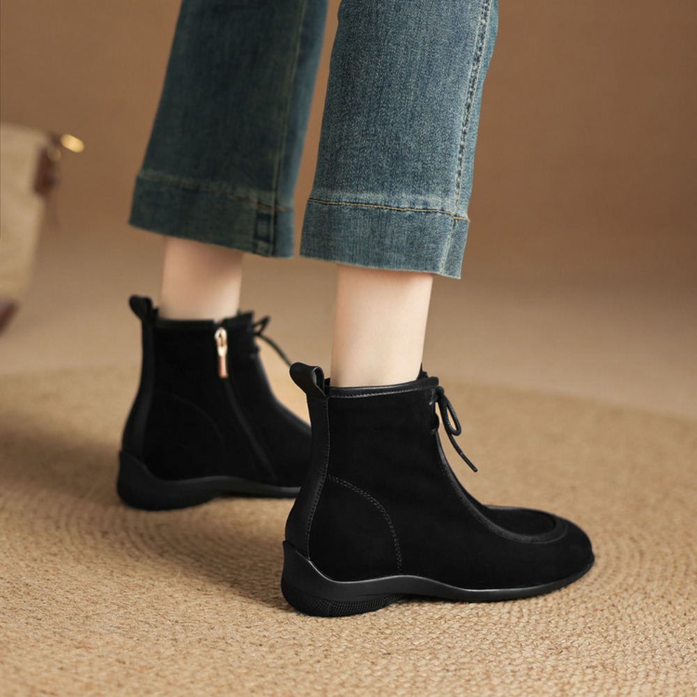 2026 NOVAS Botas Femininas de  - Chelsea Boots Suede avaliação e preço