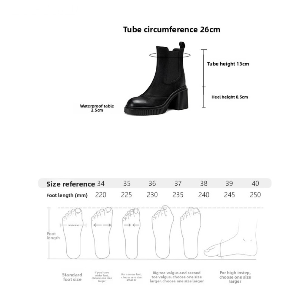 2025 inverno salto quadrado to - Chelsea Boots Suede avaliação e preço