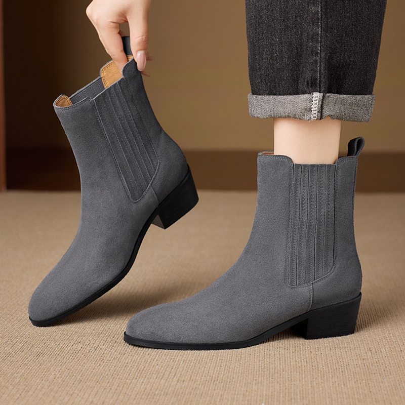 NOVAS Botas Femininas de Outon - Chelsea Boots Suede avaliação e preço