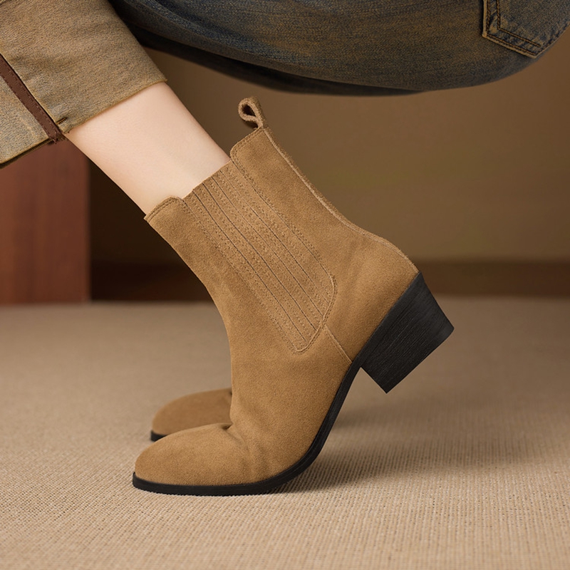 NOVAS Botas Femininas de Outon - Chelsea Boots Suede avaliação e preço