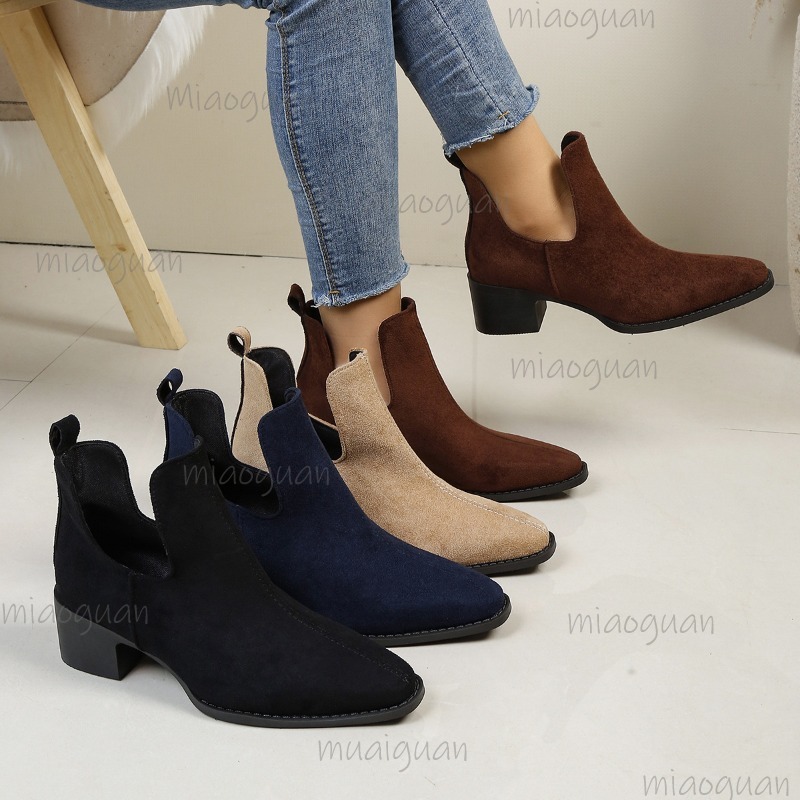 Botas femininas de camurça Che - Chelsea Boots Suede avaliação e preço